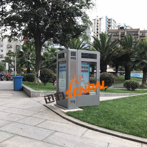 云南社區(qū)55寸雙屏觸摸廣告機(jī)顯示項(xiàng)目